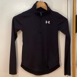 Kids Under Armour Black Long Sleeve Pullover